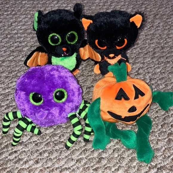 Beanie Baby Halloween Bundle of 4 (Preowned) Rare Find - Picture 1 of 5